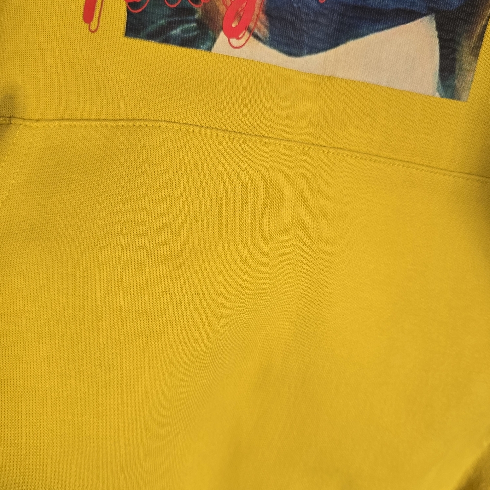Li-Ning Young N Rich Hoodie Men's M Yellow Retro Graphic Streetwear Gymnast 90s - Picture 15 of 16
